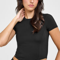 Mellow™ Soft Mid Short Sleeve T-Shirt | Soft Black