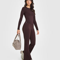 Mellow™ Soft Long Sleeve Top | Plum Brown