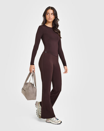 Mellow™ Soft Long Sleeve Top | Plum Brown
