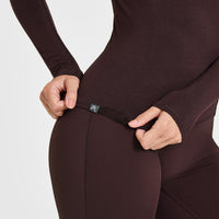 Mellow™ Soft Long Sleeve Top | Plum Brown