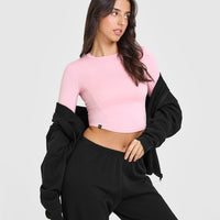 Mellow™ Soft Mid Long Sleeve Top | Petal Pink