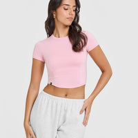Mellow™ Soft Mid Short Sleeve T-Shirt | Petal Pink