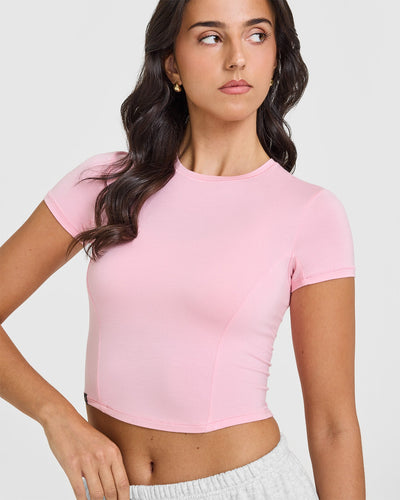 Mellow™ Soft Mid Short Sleeve T-Shirt | Petal Pink