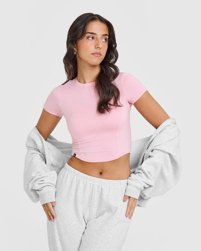 Mellow™ Soft Mid Short Sleeve T-Shirt | Petal Pink