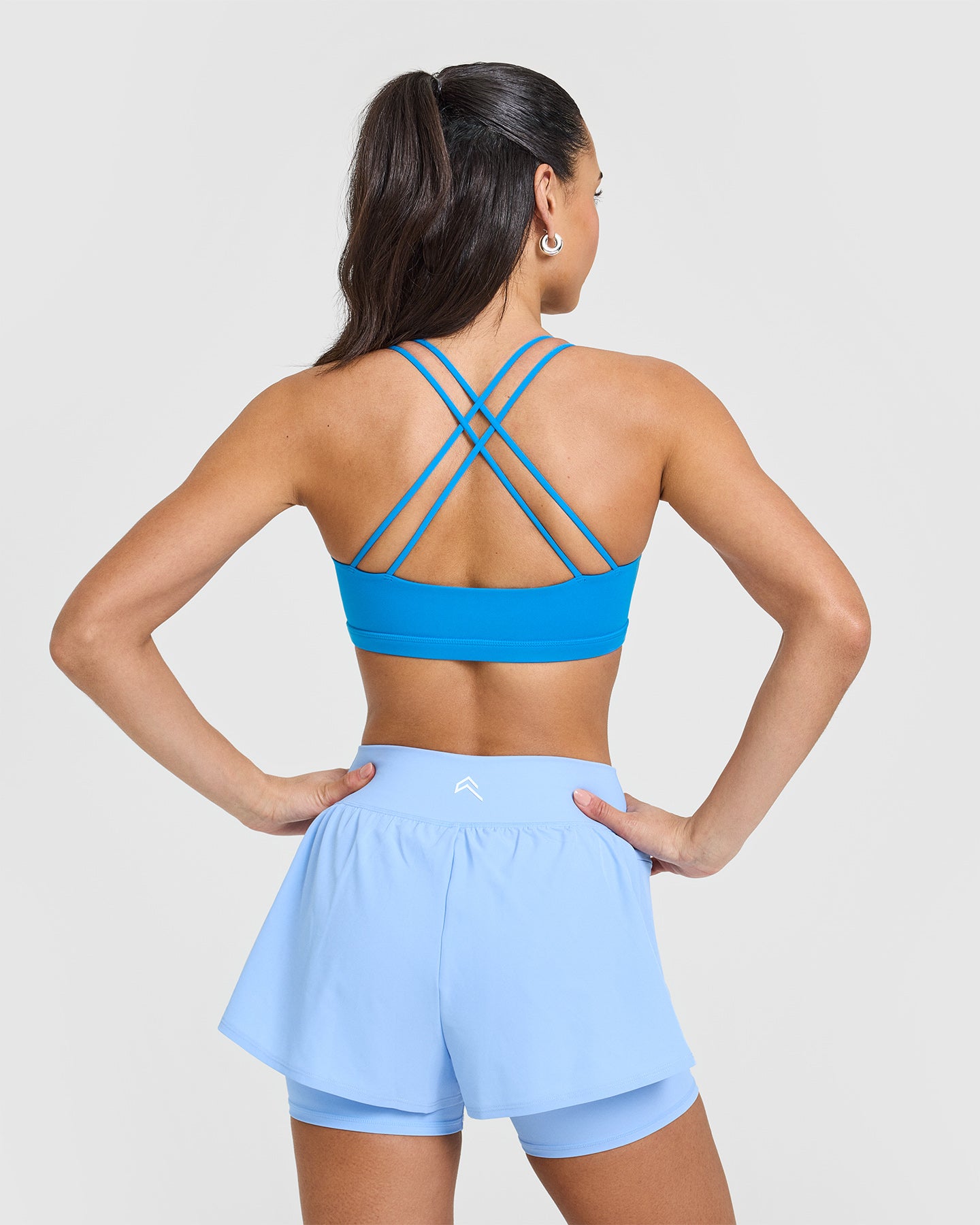 Everyday Cross Over Bralette | Tropical Blue