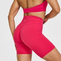Unified Cycling Shorts 8" | Berry Bloom