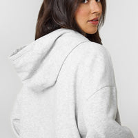 Mid Weight Hoodie | Light Grey Marl