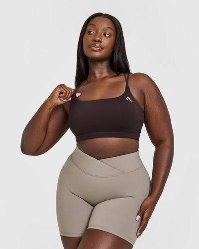 Everyday Cross Over Bralette | 70% Cocoa