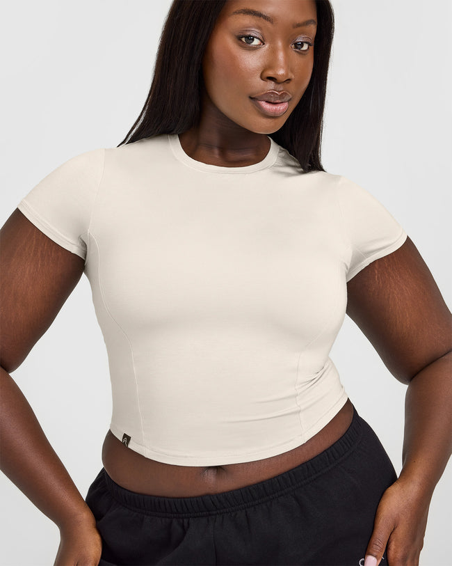 Mellow™ Soft Mid Short Sleeve T-Shirt | Sand