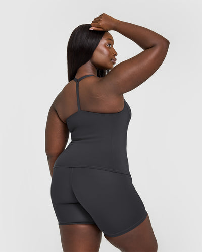 Timeless Square Neck Vest | Coal