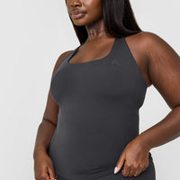 Timeless Square Neck Vest | Coal