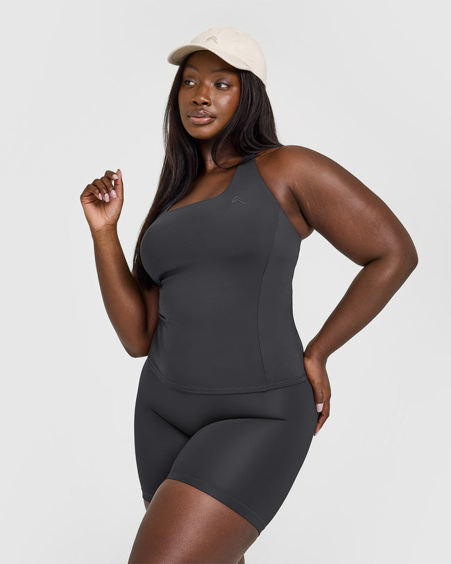 Timeless Square Neck Vest | Coal