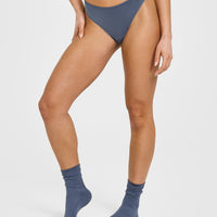 Silhouette Thong | Granite Blue
