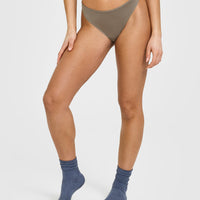 Silhouette Thong | Moss Brown