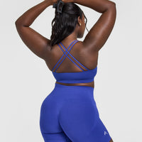 Everyday Cross Over Bralette | Space Blue