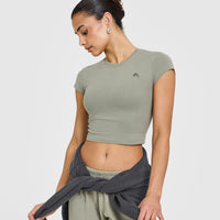 Cotton Icon Baby T-Shirt | Soft Sage Green