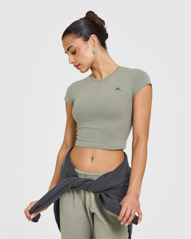 Cotton Icon Baby T-Shirt | Soft Sage Green