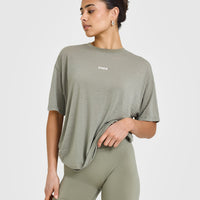 Washed Burnout T-Shirt | Washed Soft Sage Green