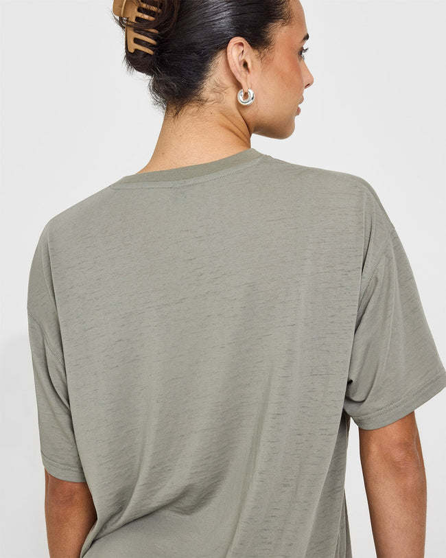 Washed Burnout T-Shirt | Washed Soft Sage Green
