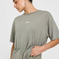 Washed Burnout T-Shirt | Washed Soft Sage Green