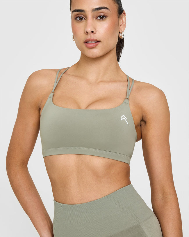 Everyday Cross Over Bralette | Soft Sage Green