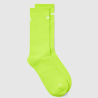 Crew Running Socks 1 Pack | Charged Lime Green