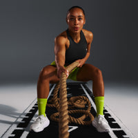 Crew Running Socks 1 Pack | Charged Lime Green