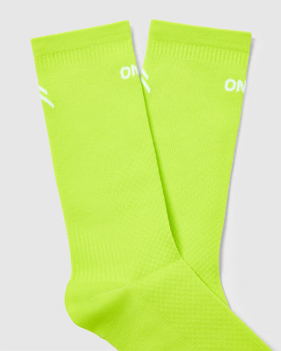 Crew Running Socks 1 Pack | Charged Lime Green