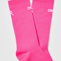 Crew Running Socks 1 Pack | Neon Pink