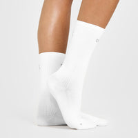 Crew Running Socks 1 Pack | White