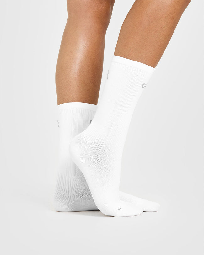 Crew Running Socks 1 Pack | White