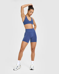 Effortless Seamless Shorts | Shadow Blue