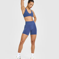 Effortless Seamless Shorts | Shadow Blue