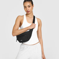 Mellow™ Rib Scoop Neck Vest with Built in Bra Shelf | White