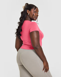 Mellow™ Soft Mid Short Sleeve T-Shirt | Velvet Pink