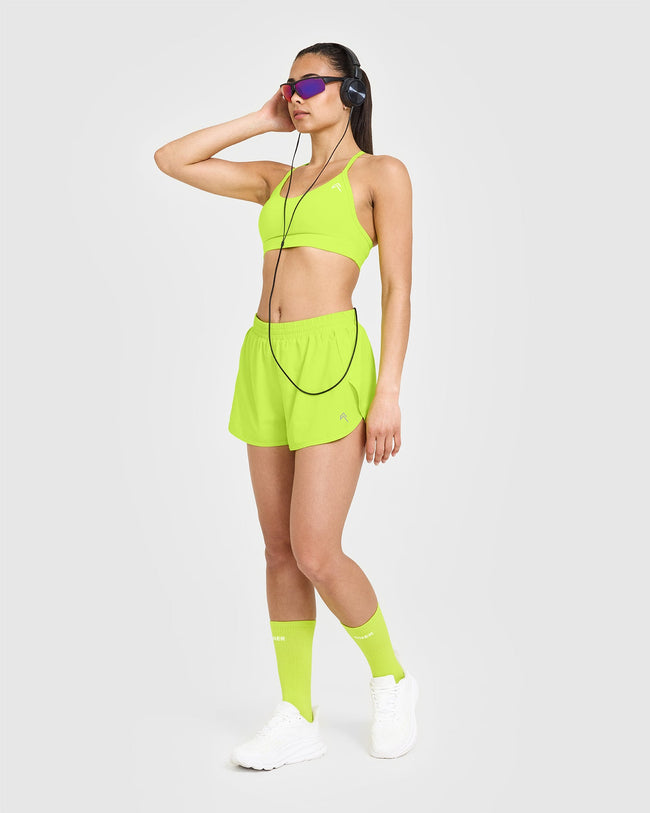 AirMove™ Lined Shorts 3" | Charged Lime Green