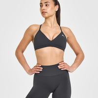 EasyLift™ Ultra Minimal V Neck Bralette | Coal