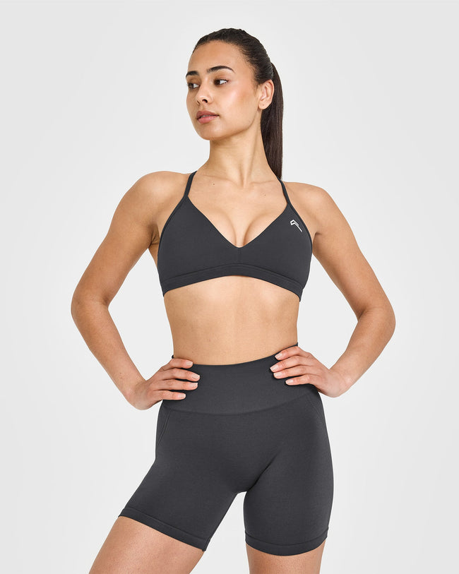 EasyLift™ Ultra Minimal V Neck Bralette | Coal