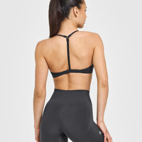 EasyLift™ Ultra Minimal V Neck Bralette | Coal