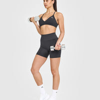 EasyLift™ Ultra Minimal V Neck Bralette | Coal