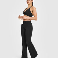 Unified Wrap Flared Bottoms | Black