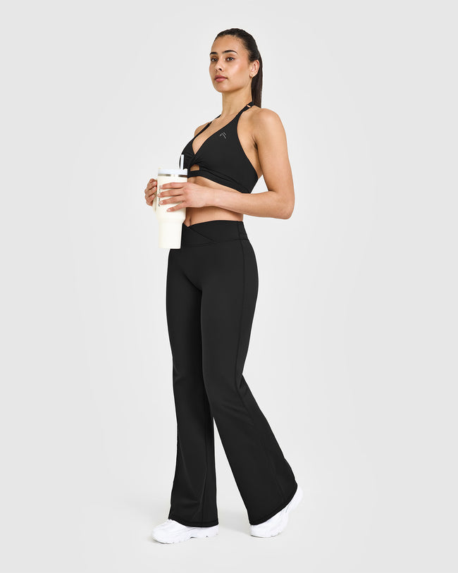 Unified Wrap Flared Bottoms | Black
