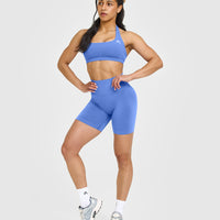 Effortless Seamless Shorts | Glaucous Blue