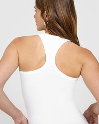Cotton Fitted Vest | White