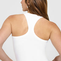Cotton Fitted Vest | White