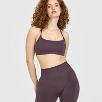 Everyday Cross Over Bralette | Dark Umber Brown