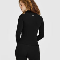SoftMotion™ Jacket with White Logo | Black