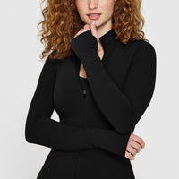 SoftMotion™ Jacket with White Logo | Black