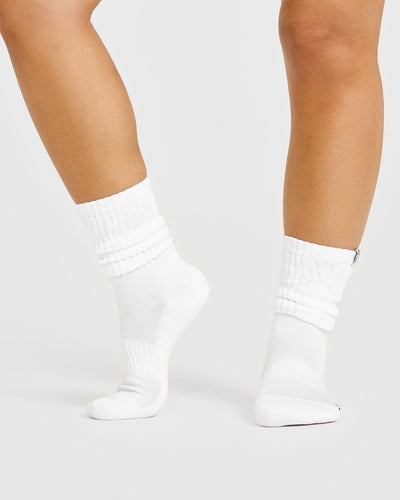 Slouchy Socks 3 Pack | Black/White/Grey Marl