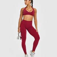 Effortless Seamless Leggings | Claret Red